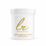 Laraquel gentle jewelry cleaner jar, 4 fl. oz. (117 ml), on a white background.