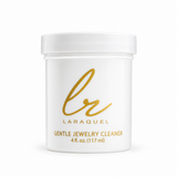 Laraquel gentle jewelry cleaner jar, 4 fl. oz. (117 ml), on a white background.
