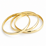45mm Gold-Filled Girl’s Plain Bangle