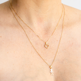 14K Solid Gold Diamond Cut Rolo Adjustable Chain