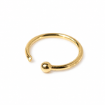 14K Solid Yellow Gold Classic Nose Ring Hoop
