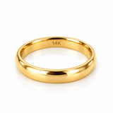 14K Solid Gold Classic Comfort Fit Wedding Bands | Yellow & White Gold
