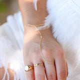 14K Solid Yellow Gold Round Signet Ring