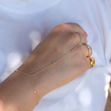 14K Solid Yellow Gold Round Signet Ring