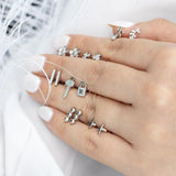 925 Sterling Silver X Screw Back Earrings