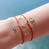 Customizable Double Chain Initials or Details Bracelet