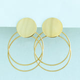 14K Solid Yellow Gold Fancy Earrings