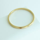 14K Solid Yellow Gold Band Ring