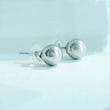 14K Solid Gold Ball Stud Earrings