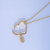 14K Solid Yellow Gold Enhancer Charm Pendant Lock