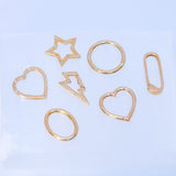 14K Solid Yellow Gold Enhancer Charm Pendant Lock