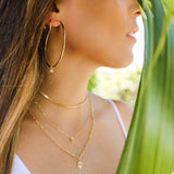 14K Solid Yellow Gold Hand Crafted Vintage Paperclip Chain