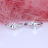 14K Solid White Gold .14 Oval Center Solitaire