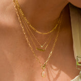 14K Solid Yellow Gold Figaro Chain