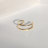 14K Solid Yellow Gold Adjustable Pinky / Midi or Toe Ring