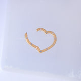14K Solid Yellow Gold Enhancer Charm Pendant Lock