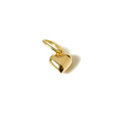 14K Solid Yellow Gold Heart Pendant