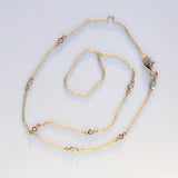 14K Solid Yellow Gold CZ Bezel Anklet Toe Ring