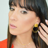 14K Solid Yellow Gold Fancy Earrings
