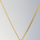 14K Solid Yellow Gold Baby Curb Link Chain