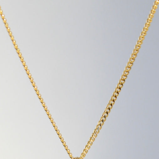 14K solid yellow gold Baby Cuban Italian Link Chain with secure lobster clasp