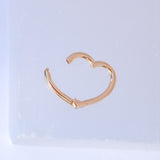 14K Solid Yellow Gold Enhancer Charm Pendant Lock
