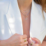 14K Solid Yellow Gold Enhancer Charm Pendant Lock