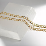 14K Solid Yellow Gold 6mm Cuban American Chain