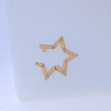 14K Solid Yellow Gold Enhancer Charm Pendant Lock