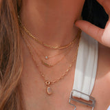 14K Solid Gold Vintage Opal Pendant