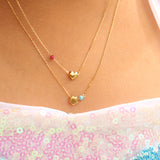 14K Solid Yellow Gold Daughter Necklace