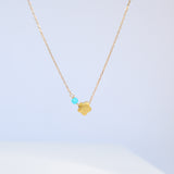 14K Solid Yellow Gold Daughter Necklace