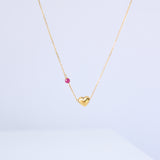14K Solid Yellow Gold Daughter Necklace