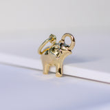 14K Yellow Gold Elephant Pendant